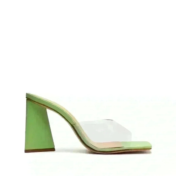 SCHUTZ Shoes - Schutz Lizah Vinyl Sandal Heels